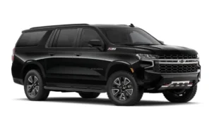 Luxury black SUV Service in Westchester with private chauffeur for hire for airport pick-up and drop-off