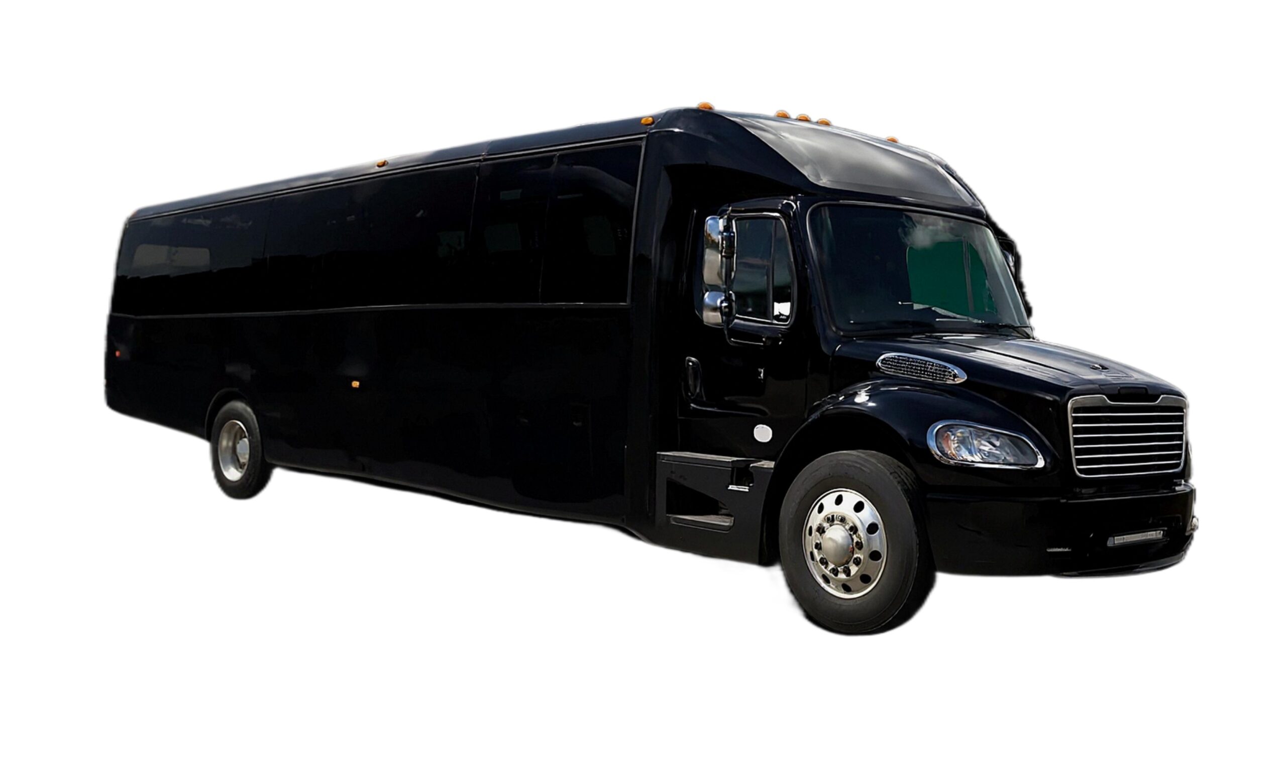 Westchester executive bus service for hire with 36 passenger luxury bus providing airport transfers to JFK LGA and EWR