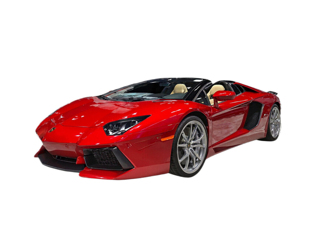 Lamborghini Aventador side view Westchester special event chauffeur