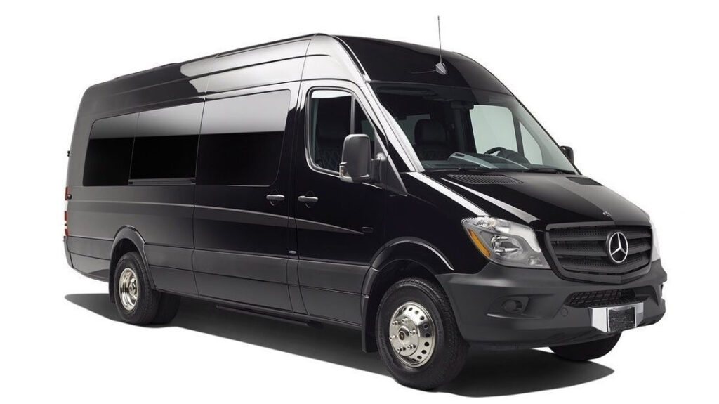 Westchester executive sprinter van service with private chauffeur providing 14 passenger luxury group transportation