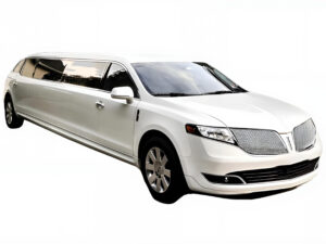 White stretch limousine private chauffeur Westchester County limo service